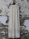 INTO THE EAST 25 Autumn/Winter Water-soluble Floral Round Neck Drawstring Dress ITE-E1DGSS030WT20DS-BAI White